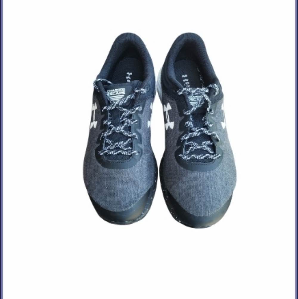 Wide Under Armour Charged Escape Athletic Run Tennis Shoe Sneaker Black Women 11 - Picture 3 of 9